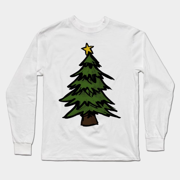 modest christmas tree Long Sleeve T-Shirt by yigitbayram